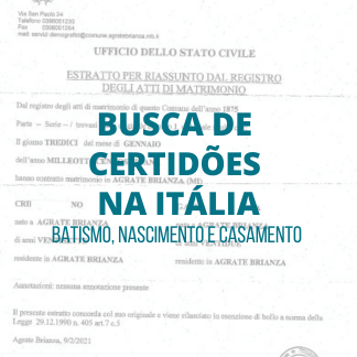 busca certidoes italia