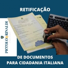 retificacao documentos cidadania italiana